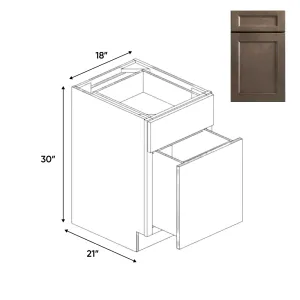 RTA - Essence Cemento - File Drawer Base Cabinets - 18"W x 30"H x 21"D - ESC-FDB18