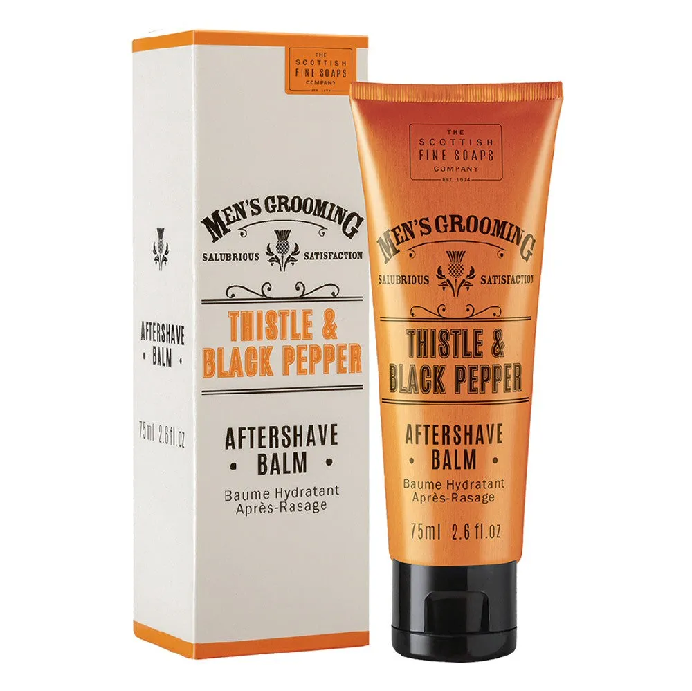 Scottish Fine Soaps 75ml Thistle & Black Pepper Aftershave Balm