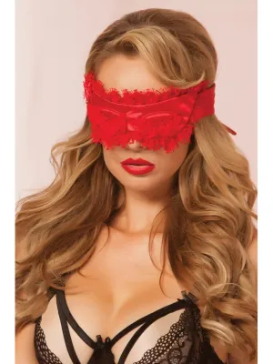 Seven Til Midnight Eyelash Blindfold 40135-Red-OS(BG)