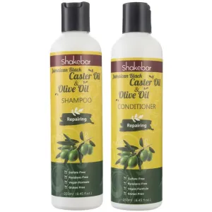 Shakebar Castor Oil & Argan Oil shampoo   conditioner