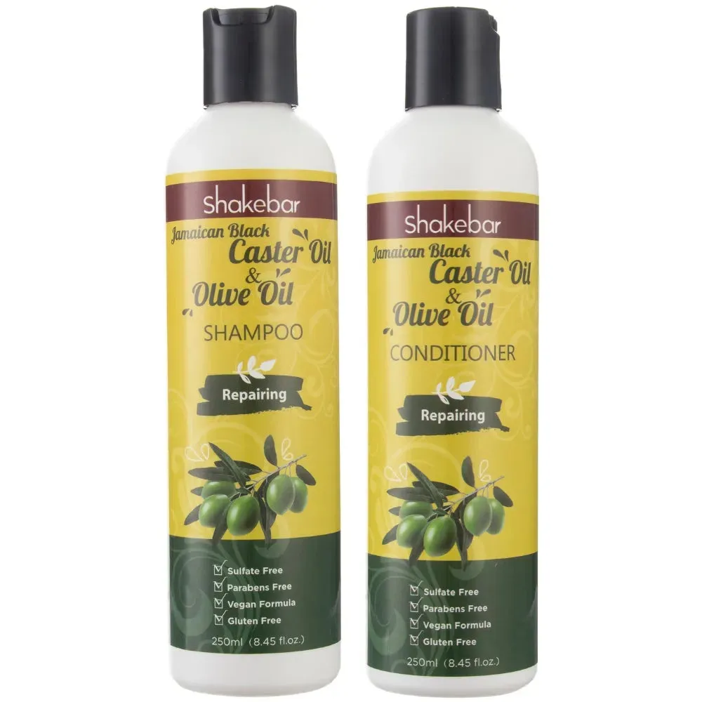 Shakebar Castor Oil & Argan Oil shampoo   conditioner