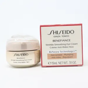 Shiseido Benefiance Wrinkle Smoothing Eye Cream  0.51oz/15ml New With Box