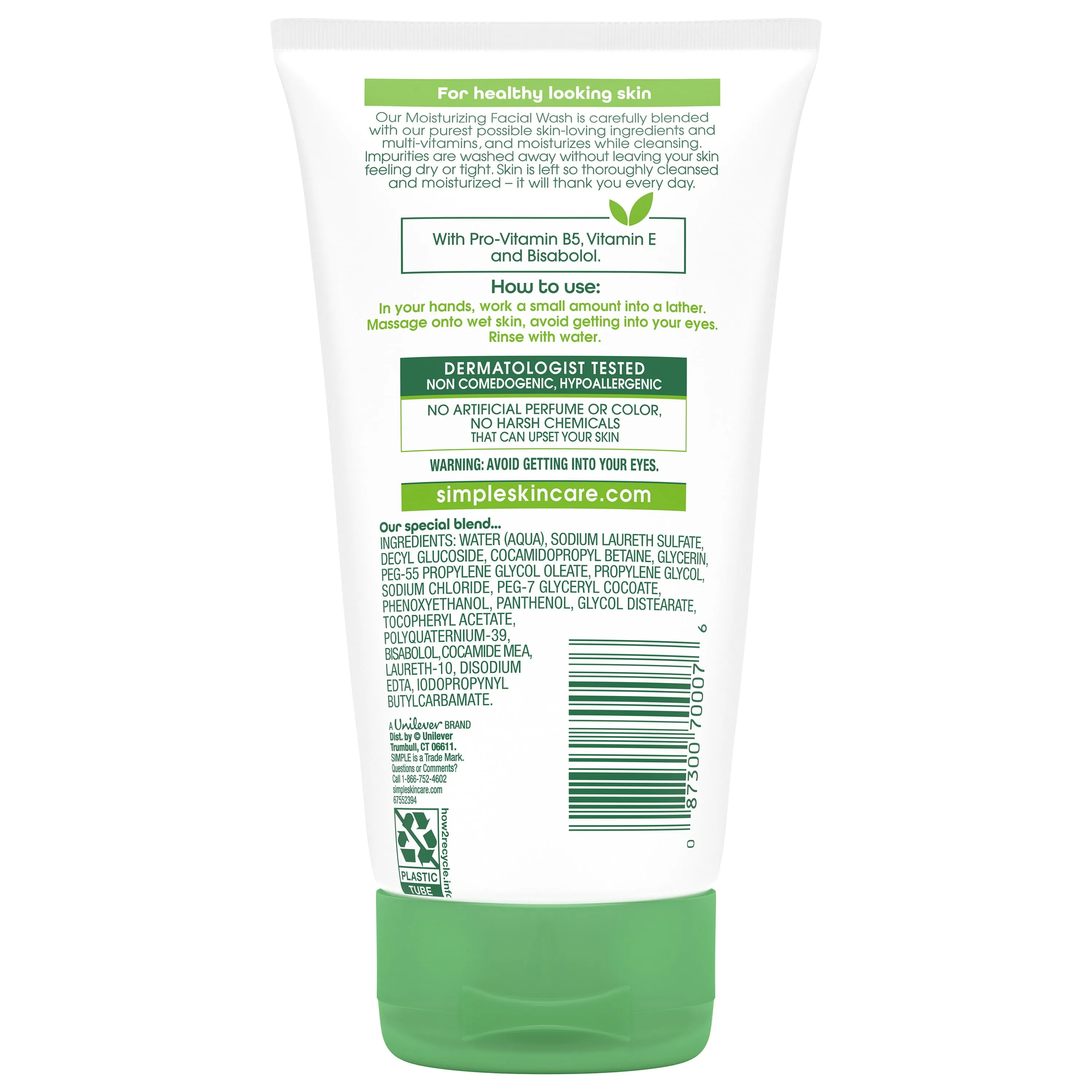 Simple Kind to Skin Moisturizing Facial Wash, 5 oz