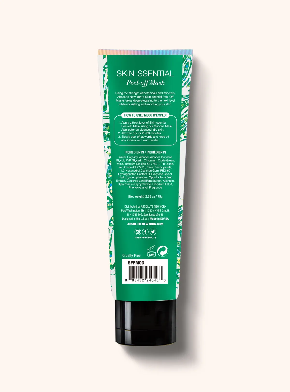 Skin-Ssential Peel-Off Mask || Enriching Green Cactus