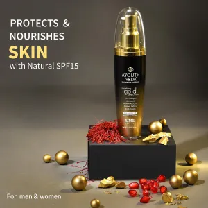 Sparkling Gold Day Cream With 24k Gold & Saffron (Net Qty-50g)