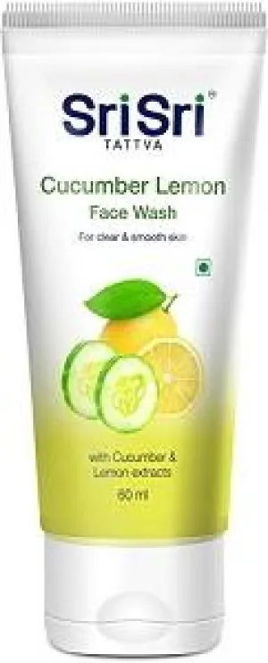 Sri Sri Face Wash Cucumber Lemon 60 ml