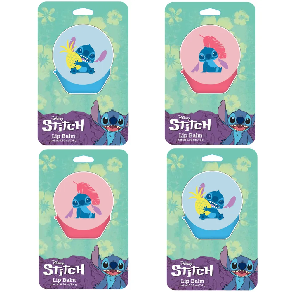 Stitch Kids Lip Balm Disney Lip Moisturizer for Chapped Lips 4 Pack
