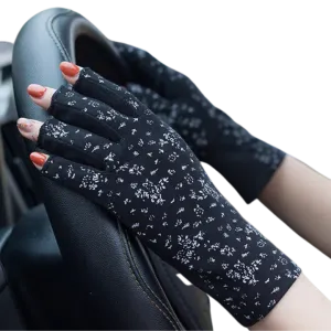 Stylish UV-Protective Cotton Gloves