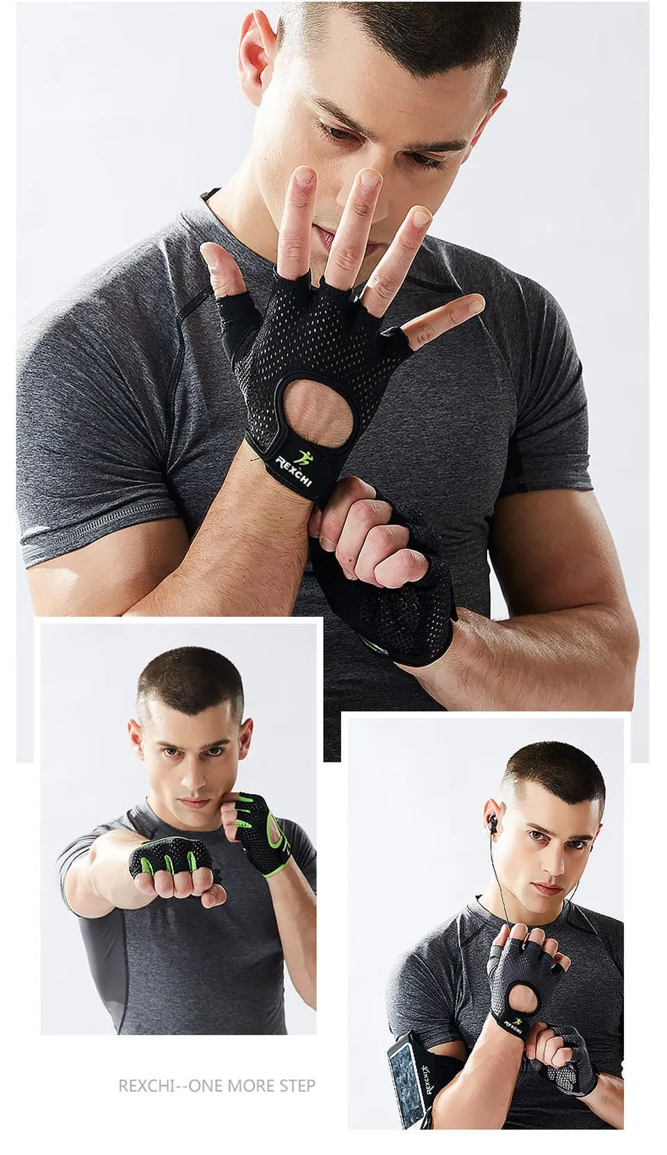 Summer men/women fitness gloves gym weightlifting cycling yoga bodybuilding training thin breathable non-slip half finger gloves