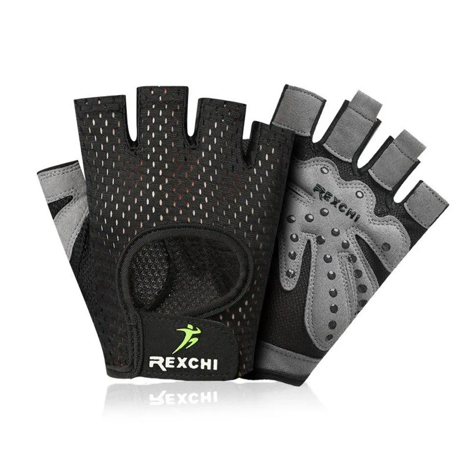 Summer men/women fitness gloves gym weightlifting cycling yoga bodybuilding training thin breathable non-slip half finger gloves
