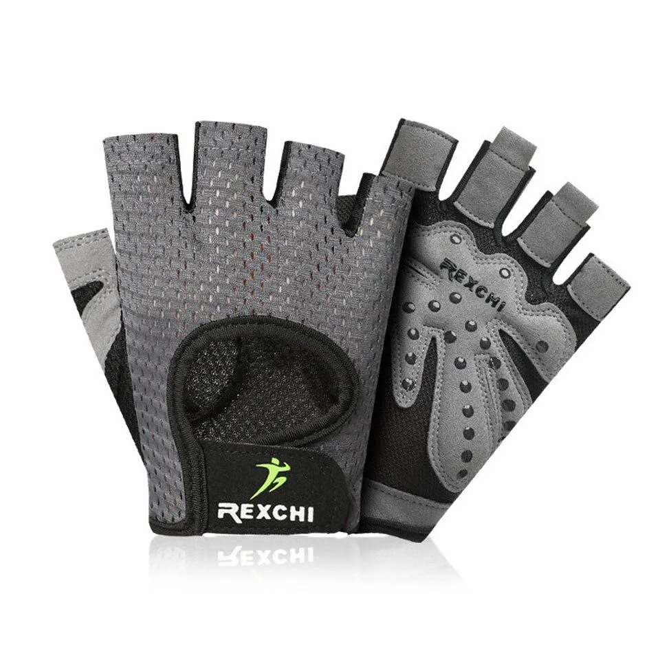 Summer men/women fitness gloves gym weightlifting cycling yoga bodybuilding training thin breathable non-slip half finger gloves