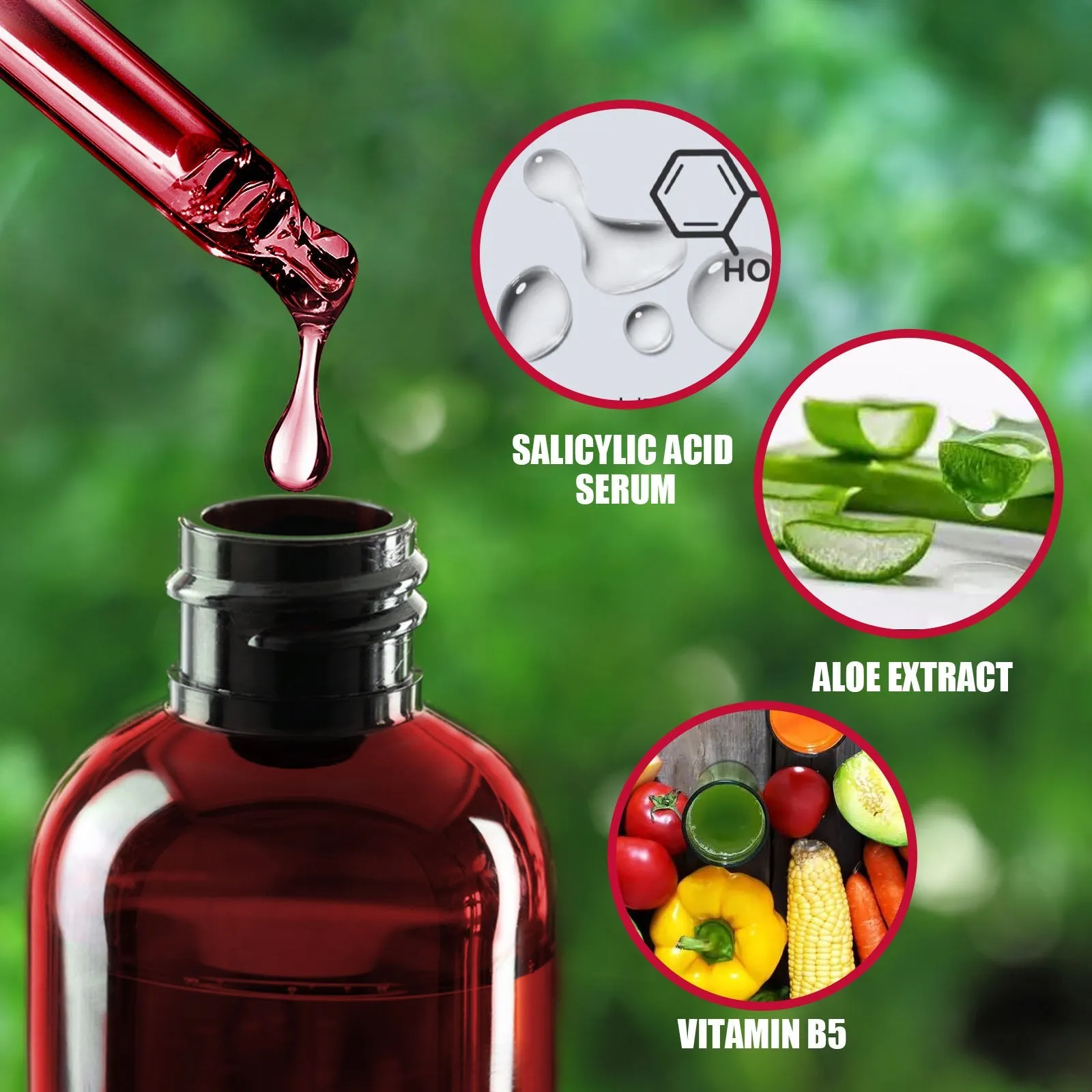 Tartaric Acid Salicylic Acid Essence Exfoliating Closed Blackhead Acne Pore Shrinking Essence