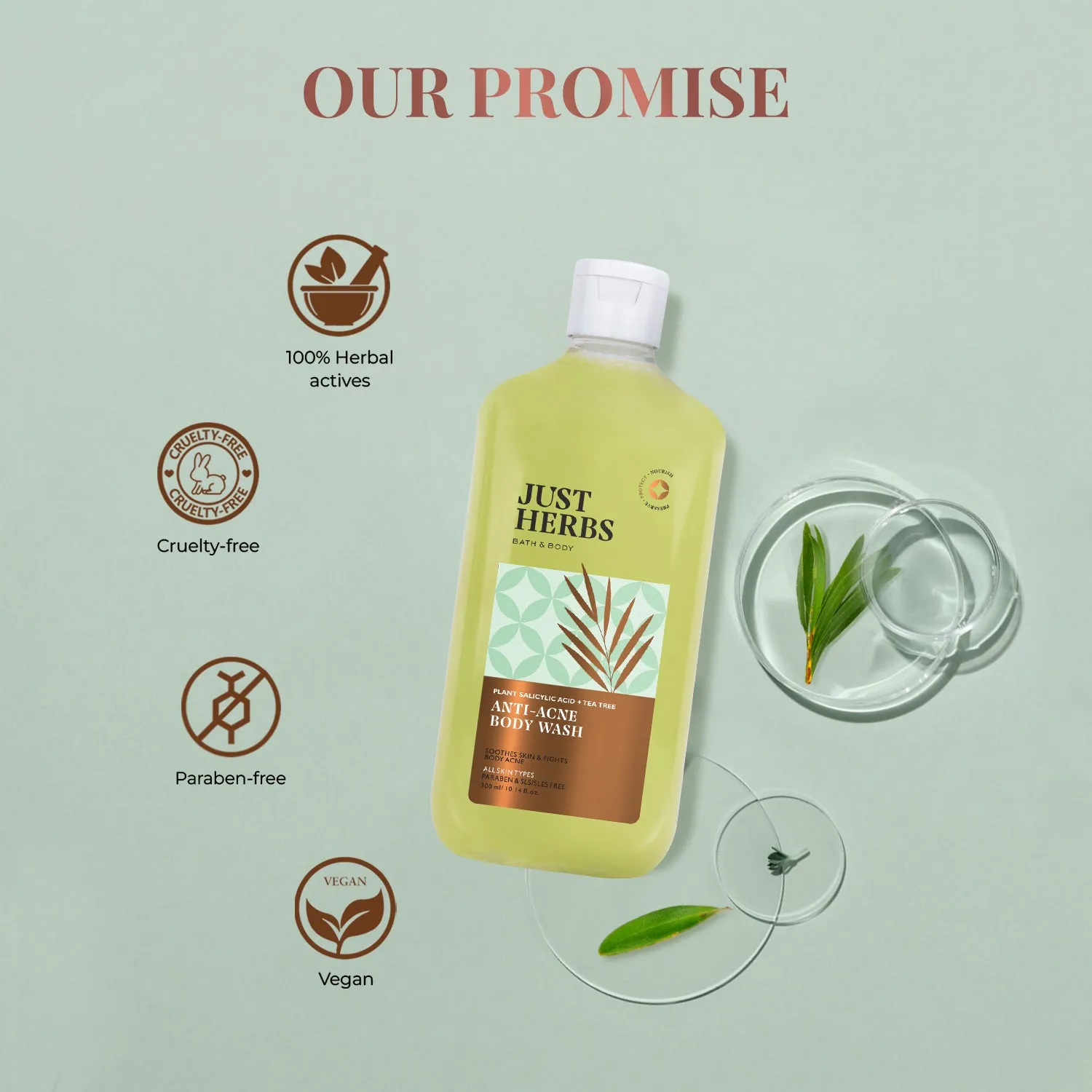 Tea Tree Anti-acne Body Wash with Plant Salicylic Acid