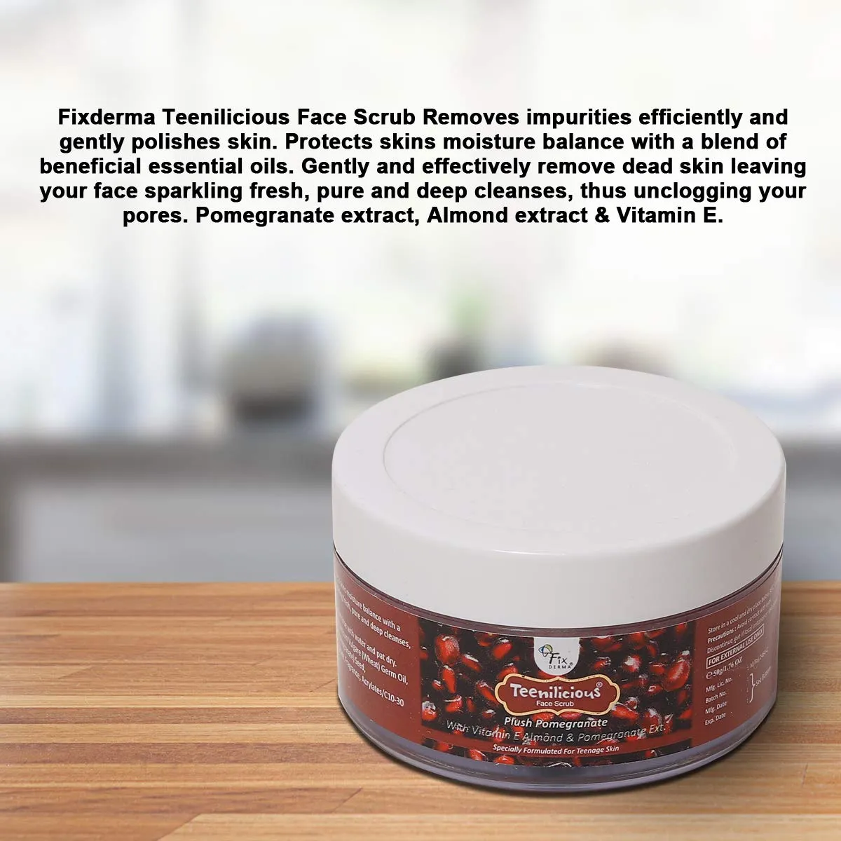 Teenilicious Face Scrub Pomegranate for Girls 50ml