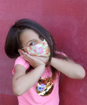 The Civvy Face Mask (Girl's Basic Pleated) - Prints
