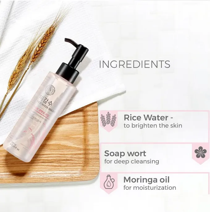 THE FACE SHOP Rice Water Bright Light Cleansing Oil 150mL