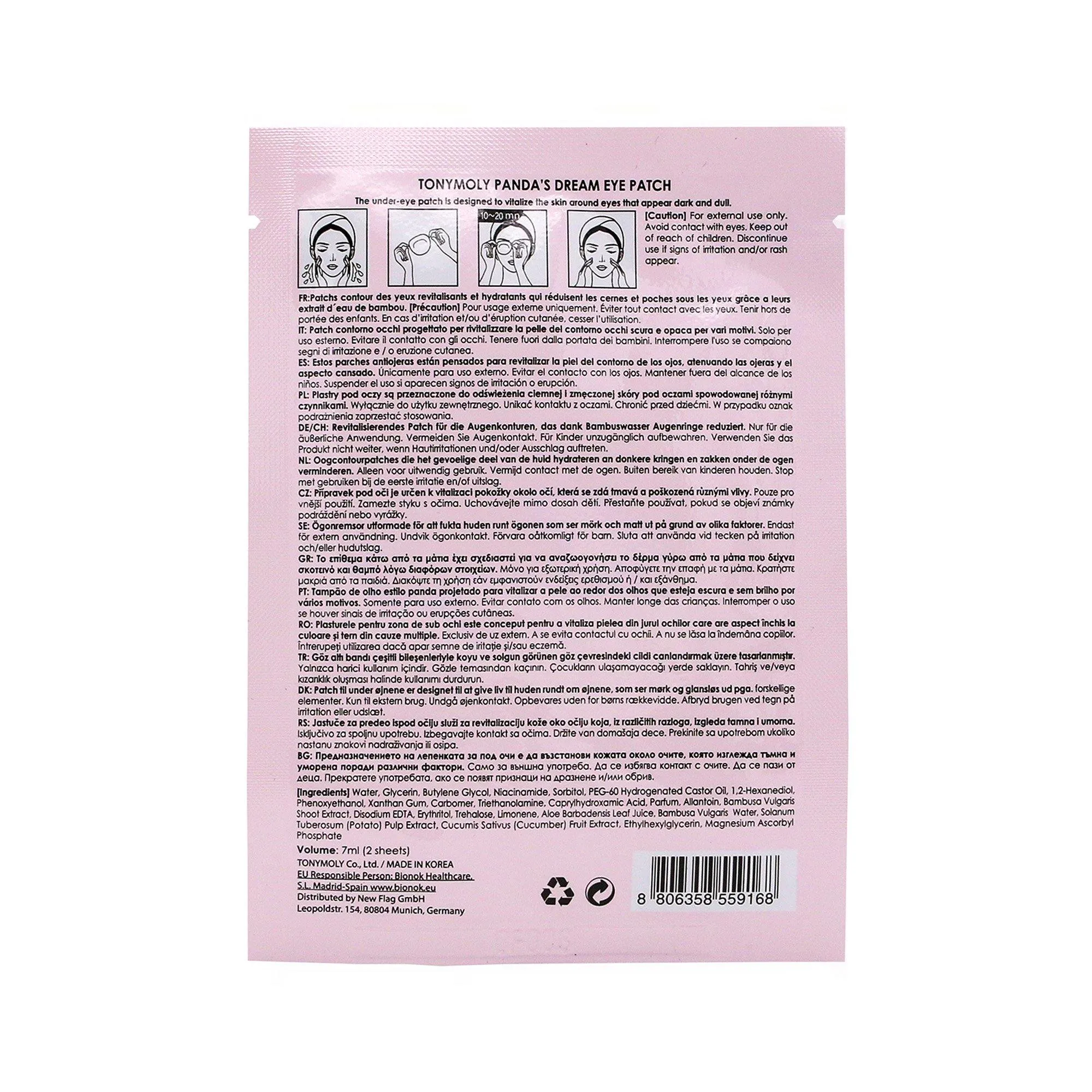TONYMOLY Panda’s Dream Eye Patch - Brightening Eye Mask | Korean Skin Care