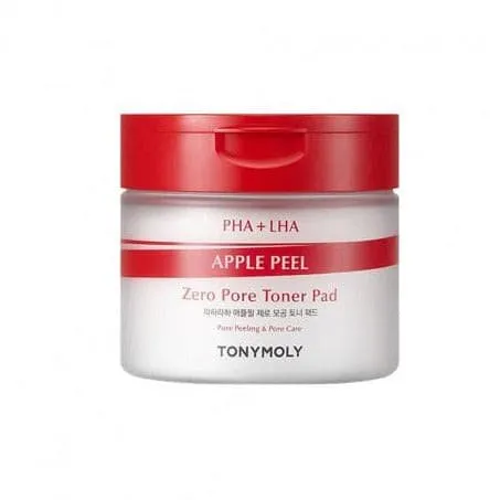TONYMOLY PHA LHA Apple Peel Zero Pore Toner Pad 80ea