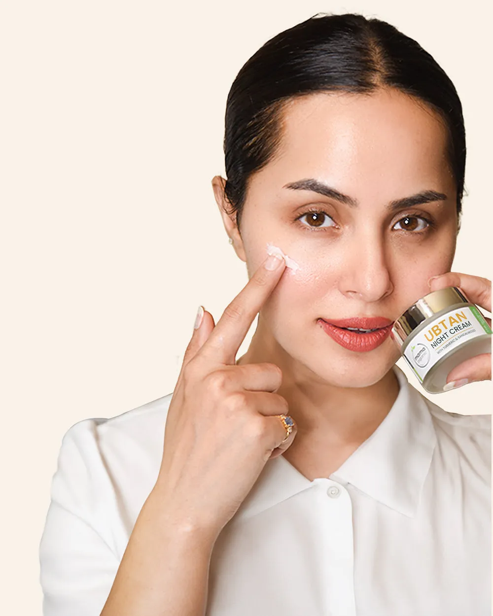 Ubtan Night Cream - 50g For Glowing Skin With Turmeric & Sandalwood
