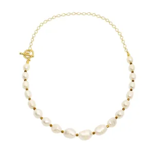 Umiko Freshwater Pearl Gold Chain Necklace