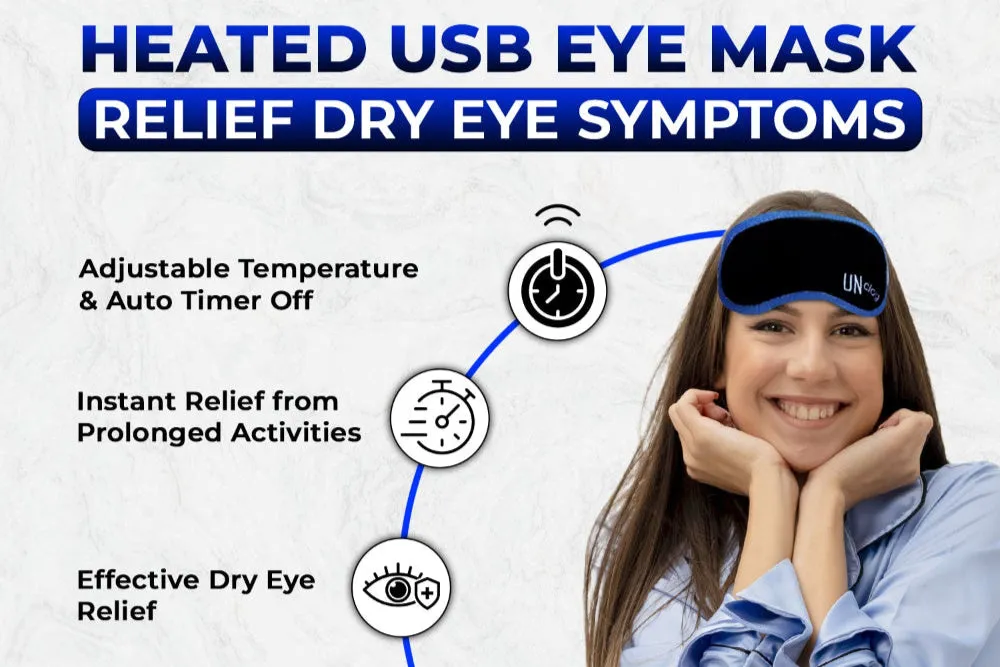 UNCLOG Heated Eye Mask with Rechargeable Battery – Soothing Relief for Dry Eyes & MGD | Limited Holiday Special!