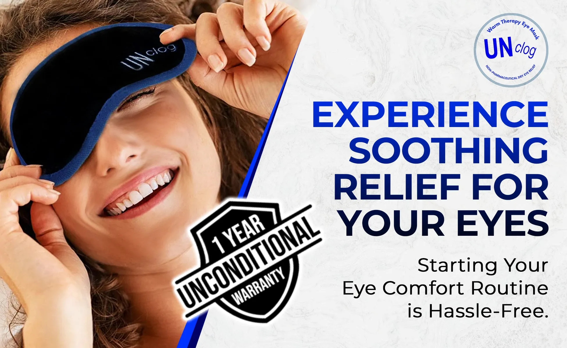 UNCLOG Heated Eye Mask with Rechargeable Battery – Soothing Relief for Dry Eyes & MGD | Limited Holiday Special!