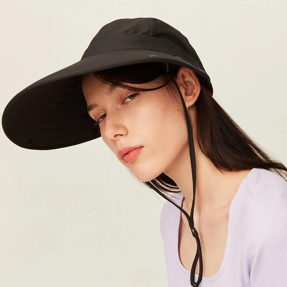 Unisex Sun Protection Fishing Hat with Face Neck Cover Flap Hiking Cap UPF 50 