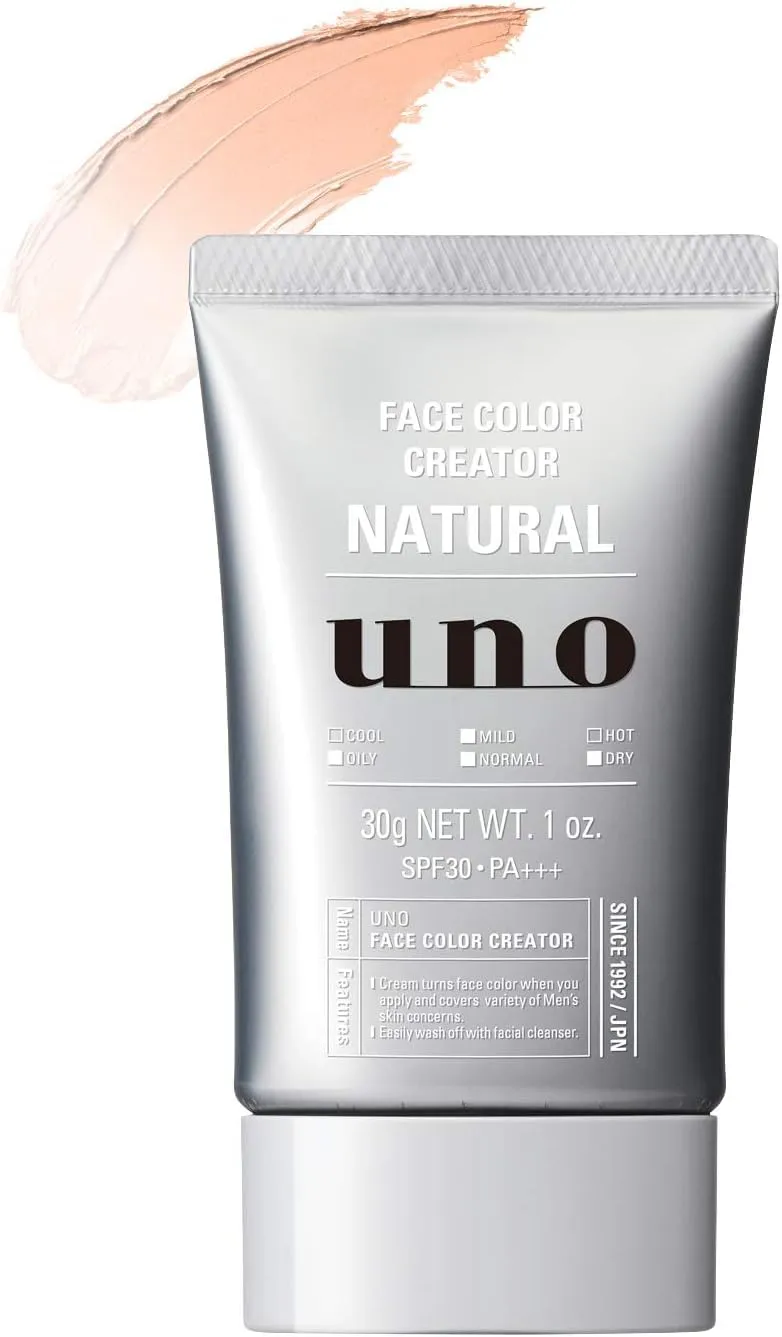 Uno Face Cream for Men BB Cream, SPF 30, PA   