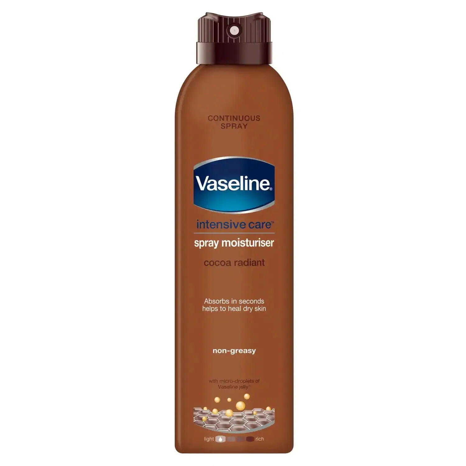 Vaseline Intensive Care Spray Moisturiser Cocoa Radiant - 190ml