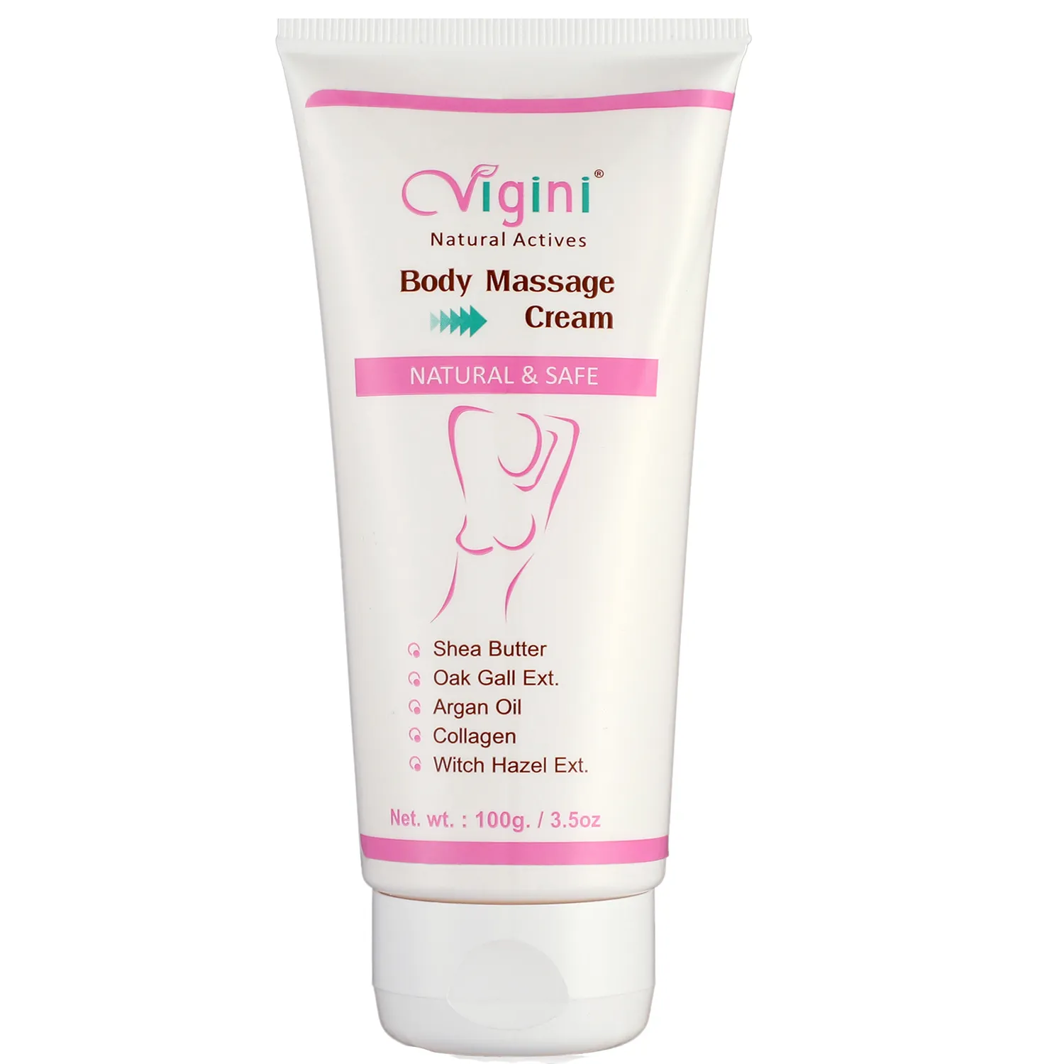 Vigini 100% Natural Actives Breast Body Massage Cream 100 gm