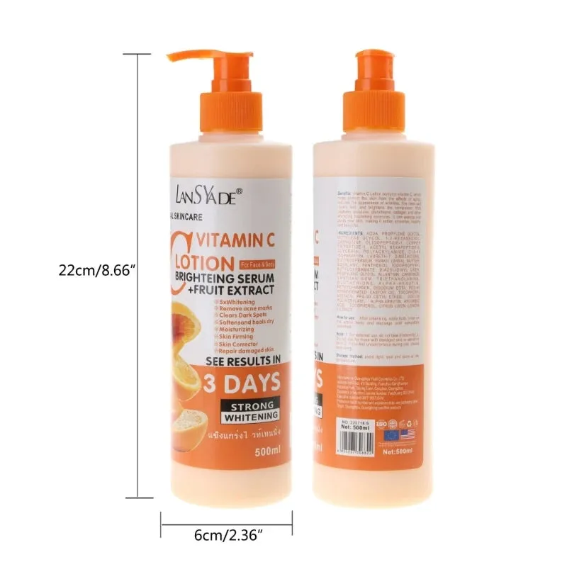 Vitamin C Moisturizing Body Lotion for Skin Repair and Brightening - Wholesale