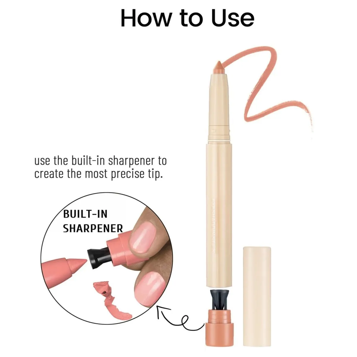 Waterproof Creamy Eyeshadow Stick Eyeliner Eye Shadow Applicator Stick Shimmer & Matte Finish Metallic
