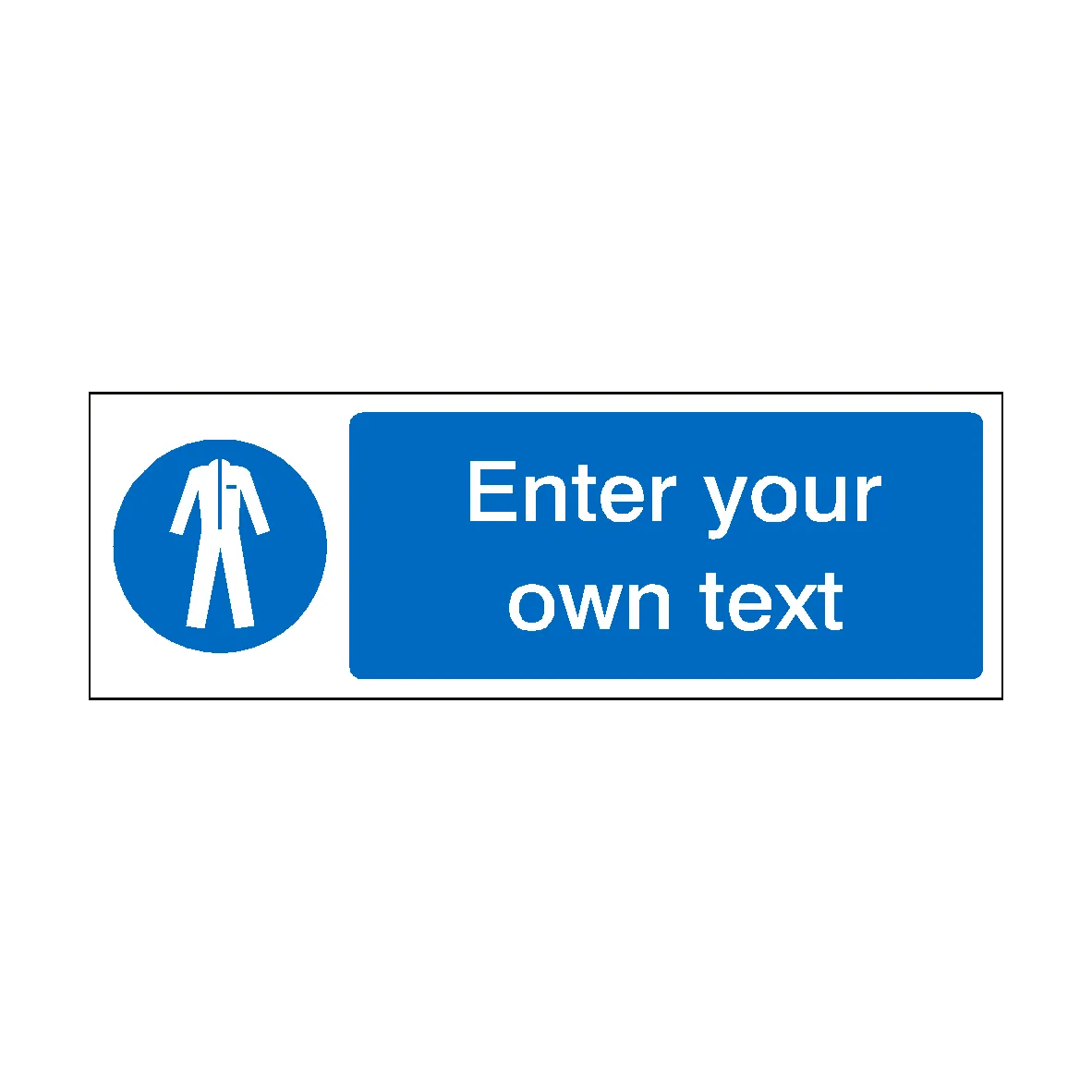 Wear Protective Clothing Mandatory Sticker