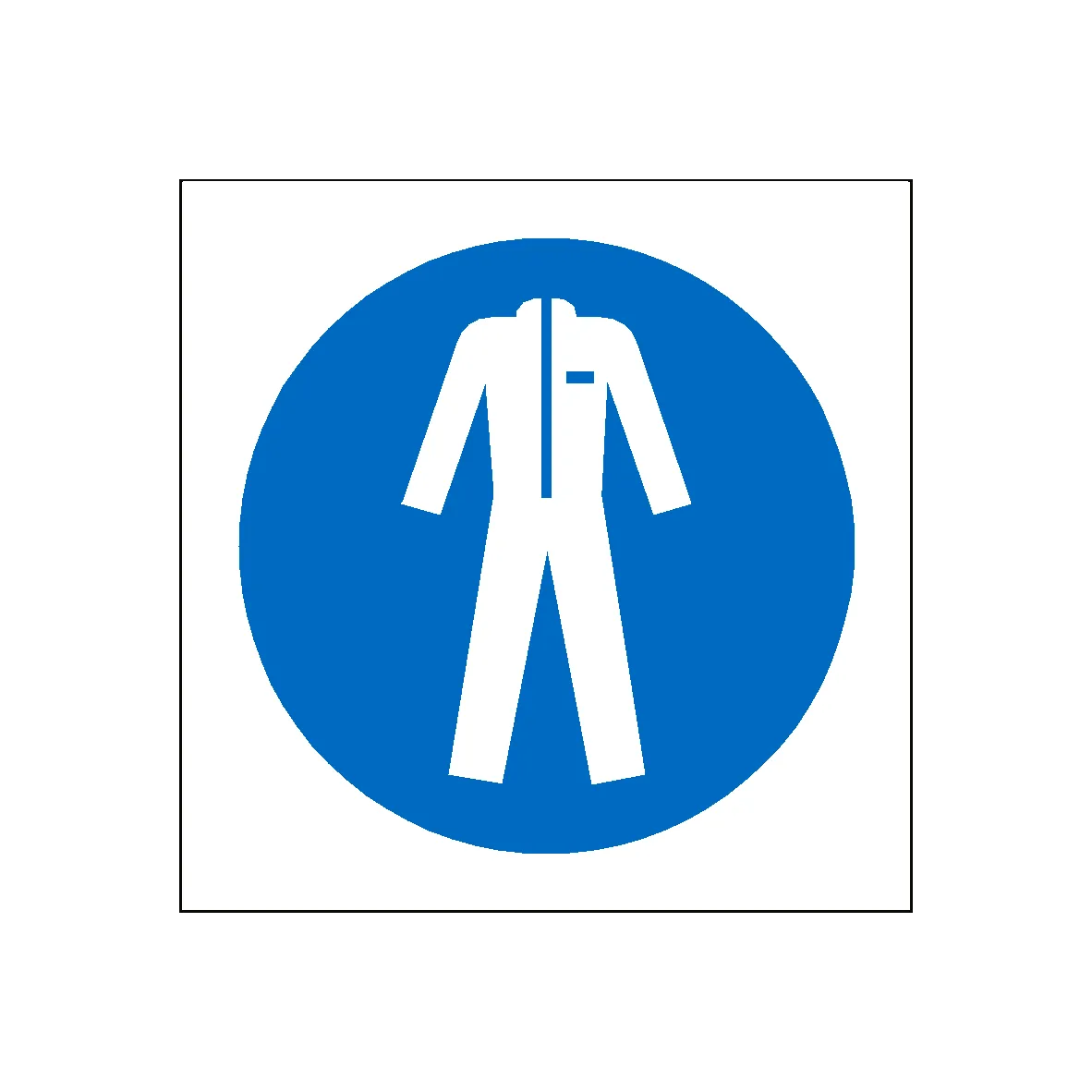Wear Protective Clothing Symbol Label