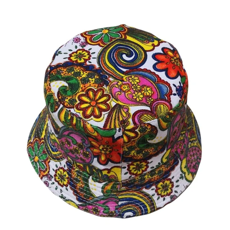 Women's Summer Bucket Hat With Flower Print