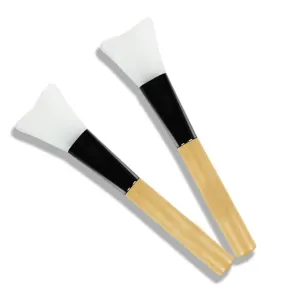 Wood Silicone Facial Brush