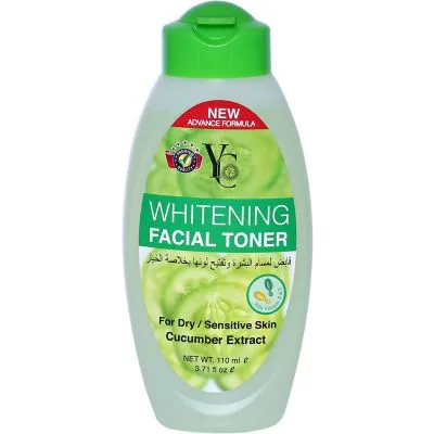 YC Whitening Facial Toner Cucumber Extract Dry/Sensitive Skin 110 ml