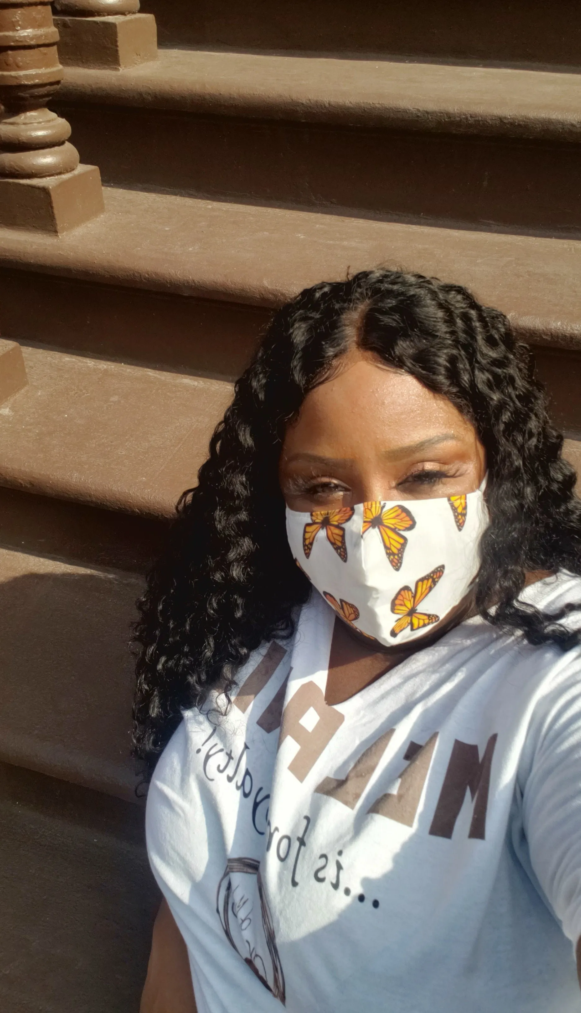 You Give Me Butterflies Face Mask